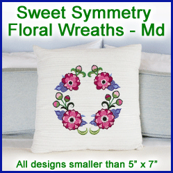 A Sweet Symmetry Floral Wreaths Design Pack