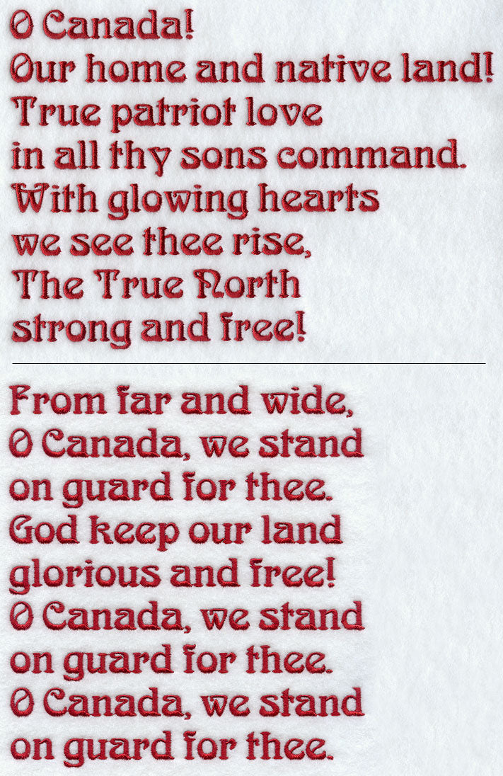 Canada National Anthem (Split)