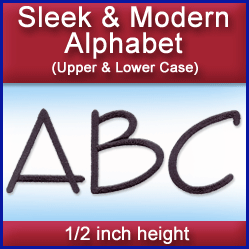 A Sleek & Modern Alphabet Design Pack