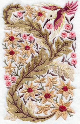 Hummingbird in Flowers