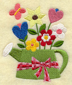 American Folk Flowers Watering Can