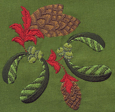 Jacobean Christmas Pine Cones