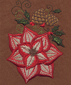 Jacobean Christmas Poinsettia 2