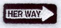 Her Way Sign