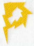 Lightning Letter P (3 inch)