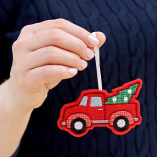 In-the-Hoop Christmas Ornaments for Machine Embroidery