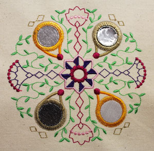 How to Embroider Shisha Mirror-work Designs