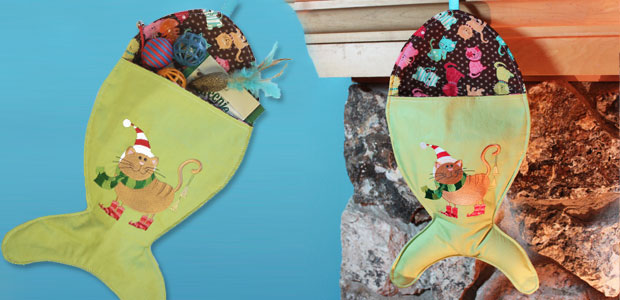 Merry Kitty Christmas Stocking