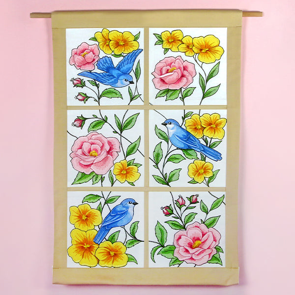 How to Make a Machine Embroidered Applique Panel Scene Quilt