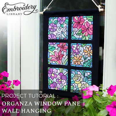Organza Window Pane Wall Hanging