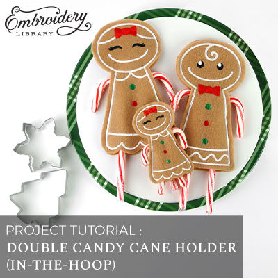 Double Candy Cane Holder (In-the-Hoop)