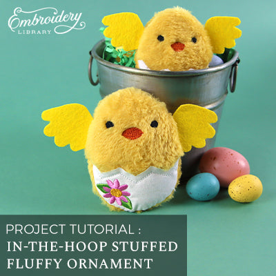 In-the-Hoop Stuffed Fluffy Ornament