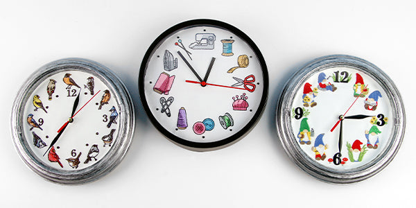 How to Make Embroidered Clocks