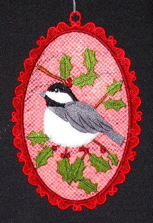 Fabric-Backed Lace Ornaments (In-the-Hoop)