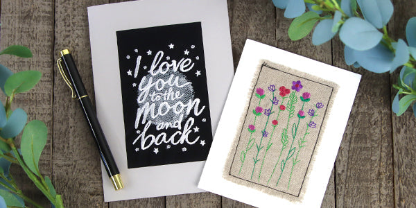 Greeting Cards - Combining Fabric and Cardstock