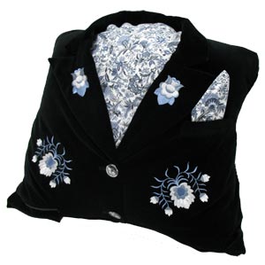 Embroidered Blazer Pillow