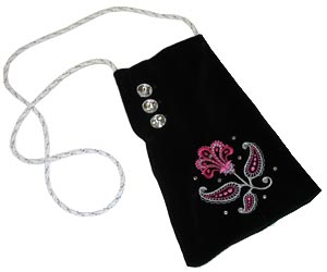 Embroidered Jacket-Sleeve Purse