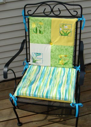 Embroidered Chair Cushions