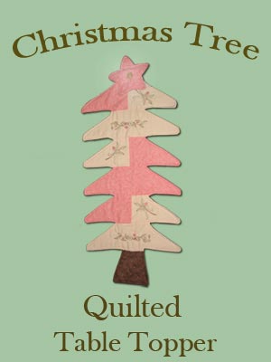 Quilted Christmas Tree Table Topper