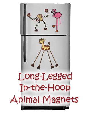Long-Legged Animal Magnets (In-the-Hoop)