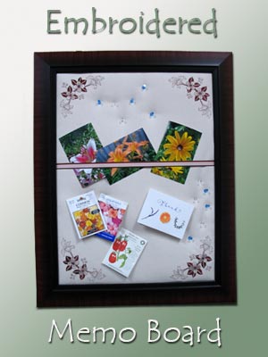 Embroidered Memo Board