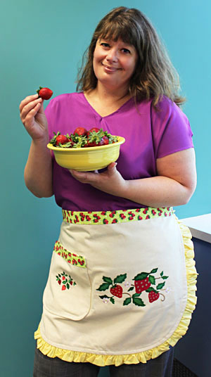 Embroidered Vintage-Inspired Apron