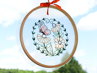 Fabrics 101: Embroidering on Organza