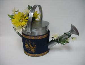 Embroidered Watering Can Wrap