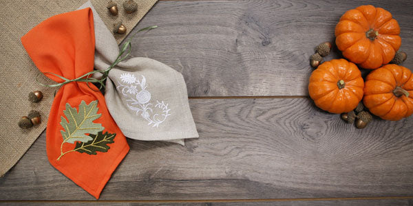Embroidered Linen Napkins