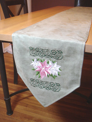 Elegant Embroidered Table Runner