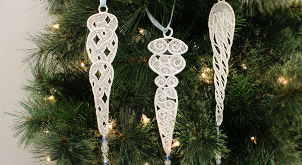 Freestanding Winter Icicles (Lace)