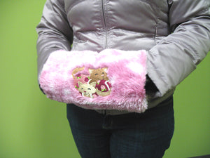 Fuzzy Embroidered Winter Handwarmer