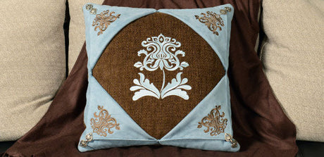Embroidered Picture Window Pillow