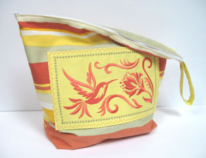 Waterproof Embroidered Swim & Stow Beach Bag