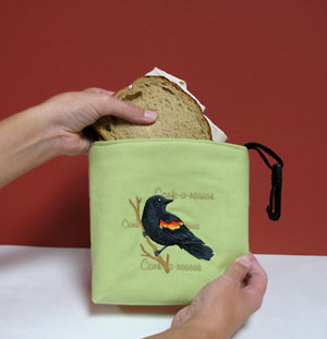 Embroidered and Insulated Snack Bag