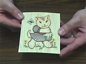 Fabrics 101: Embroidering on Balsa Wood