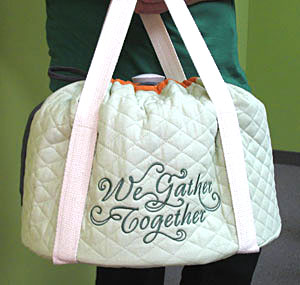 Embroidered Cozy Crock Pot Carrier