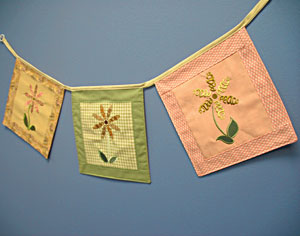 Embroidered Prayer Flags