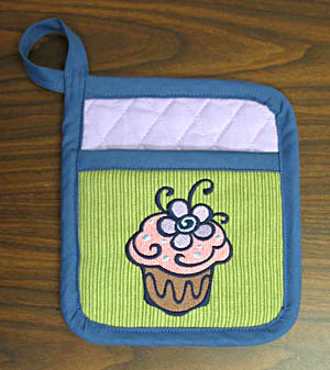 Embroidered Pocket Potholder