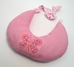 Completed Butterfly of Hope cushion project