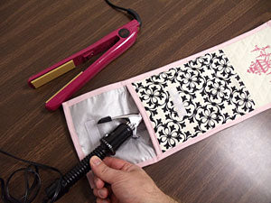 Embroidered Hot Hair Iron Travel Case