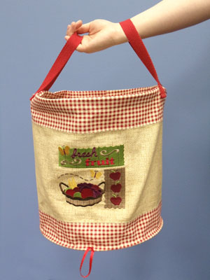 Round Pop-up Embroidered Tote