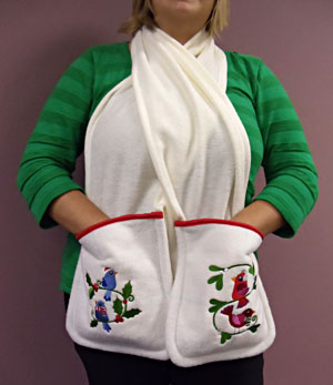 Fleece Pocket Scarf
