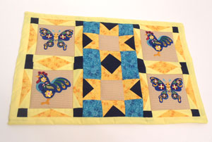 Embroidered Sunflower Fiesta Placemat