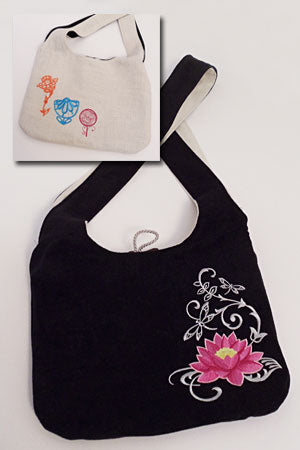 Reversible Embroidered Purse