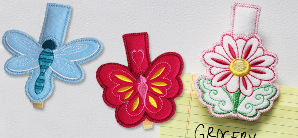 Clothespin Cozies (In-the-Hoop)