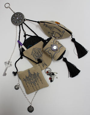 Completed chatelaine project featuring Nostalgic Treasures Design Pack