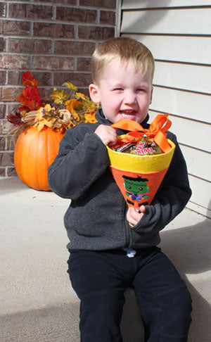 Candy Corn Treat Cone