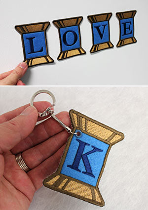 Spool of Thread Alphabet (In-the-Hoop)