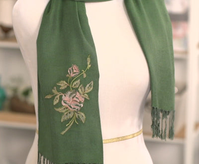 Fabrics 101: Embroidering on Pashmina